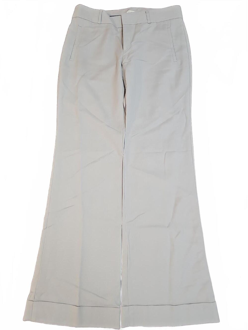 Banana Republic Martin Fit Light Gray Stretch Cuffed Career Size 10